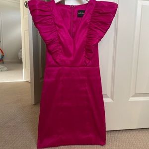Do+Be pink ruffle sleeve dress size small